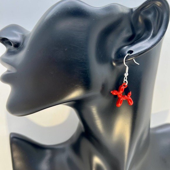 Balloon Animal Earrings - Puppy Dog Earrings - Clown Earrings - Party Earrings - Picture 10 of 10